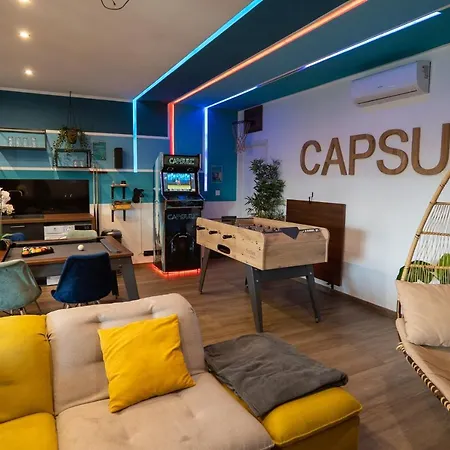 Apartmán Capsule Gaming Balneo & Billard & Babyfoot & Sauna 2 Valenciennes
