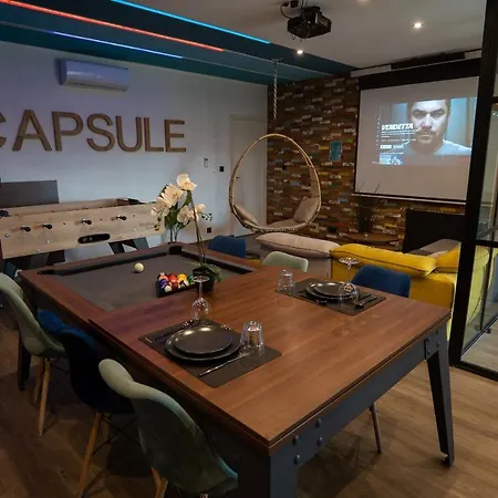 Appartement Capsule Gaming Balnéo&billard&babyfoot&sauna 2